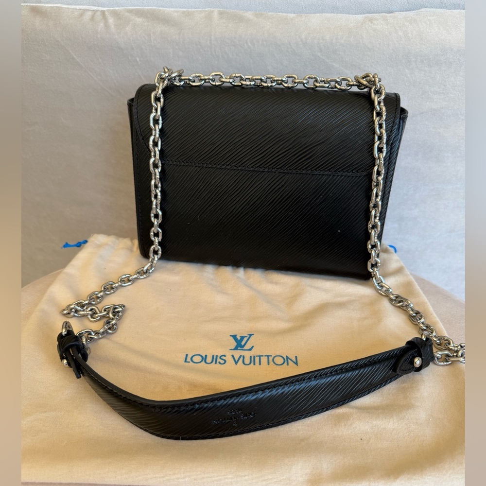 Louis Vuitton Black COOY- Epi Leather Chain Crossbody with Silver Hardware - Picture 5 of 8